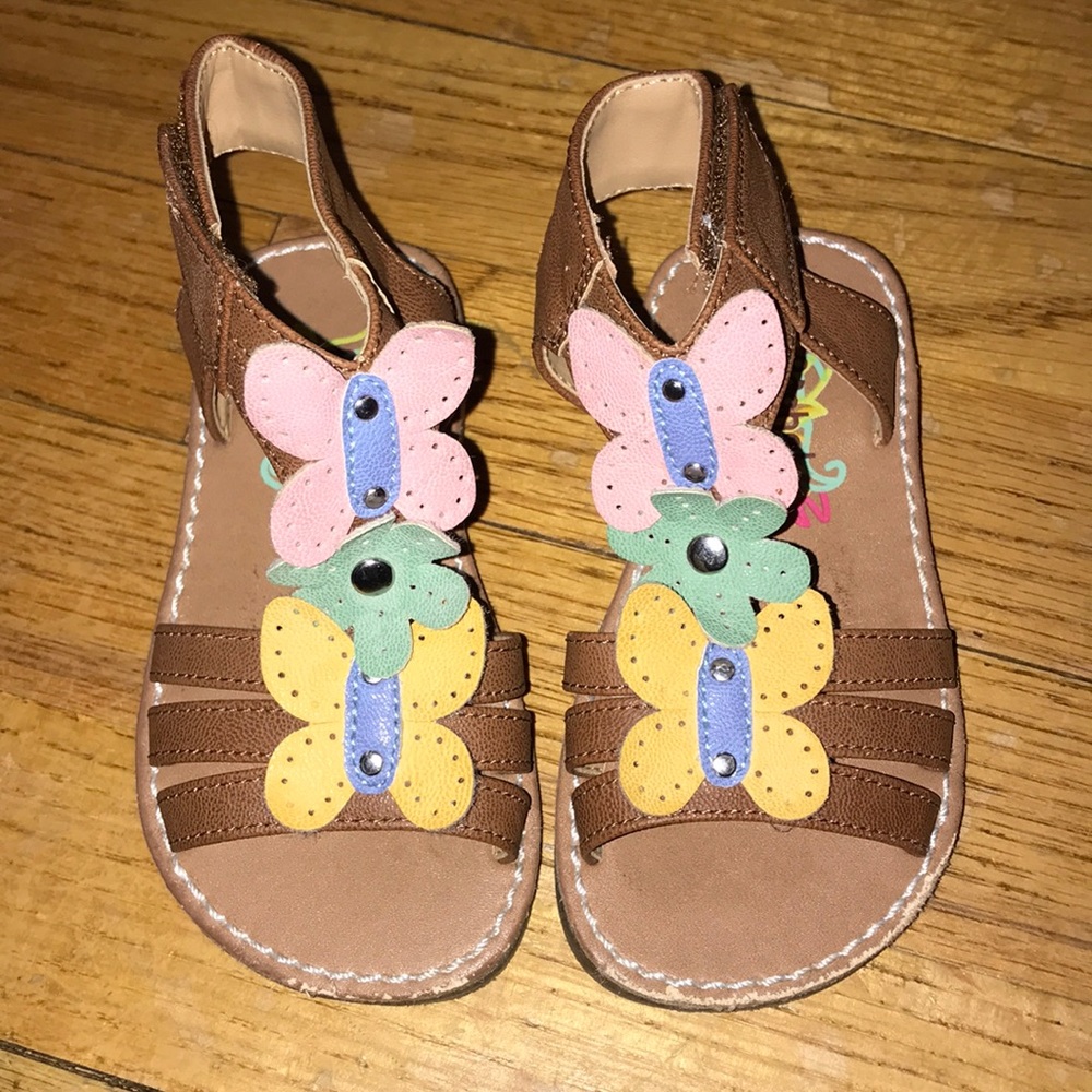 Girls Butterfly Flower Sandals